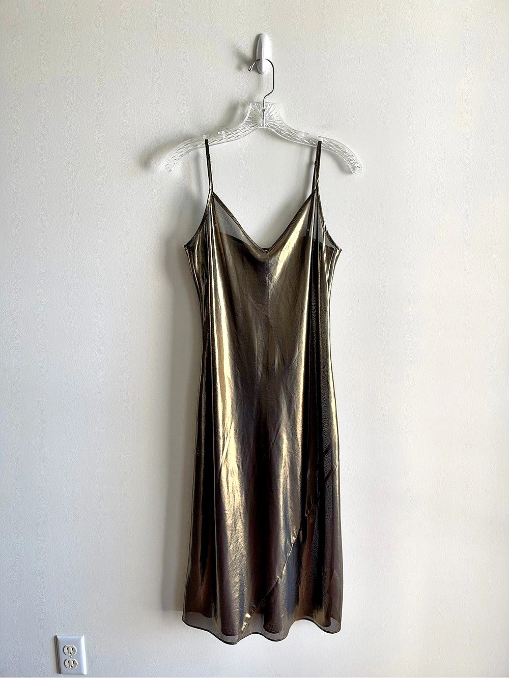 Aritzia Wilfred Satin Midi Slip Dress